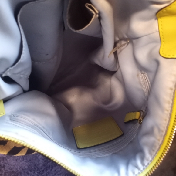 Coach Brown and Lime Green Bag Hobo Y2K Handbag - Picture 5 of 16